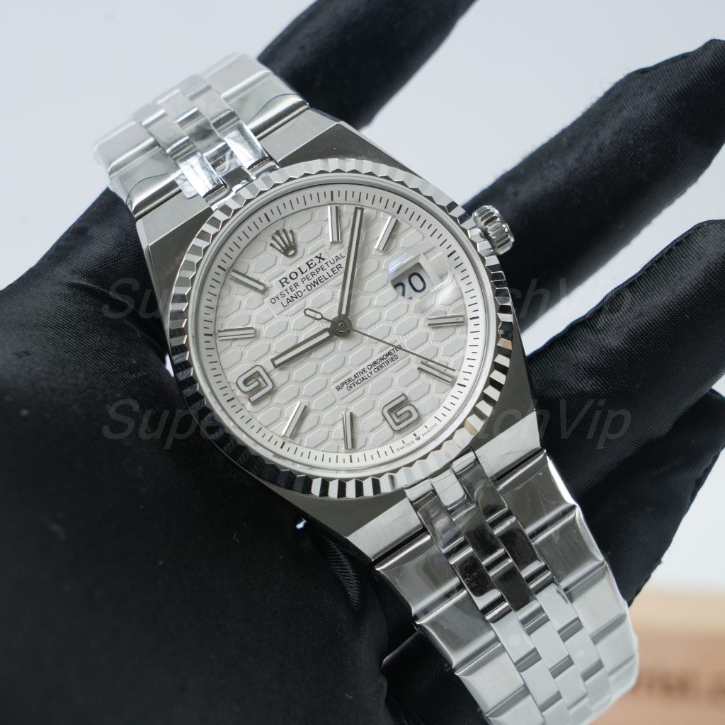 Rolex-Land-Dweller-127334-White-Dial-Steel-40mm Super Clone Watches - 3-339-scaled