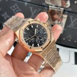 Audemars Piguet Royal Oak Chronograph 26240OR Rose Gold Black Dial 41mm Replica Watches - 3-37