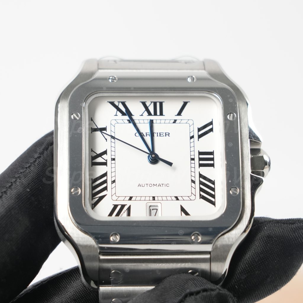 Cartier-Santos-WSSA0018-White-Dial-39.8mm Replica Watches - 3-397-scaled