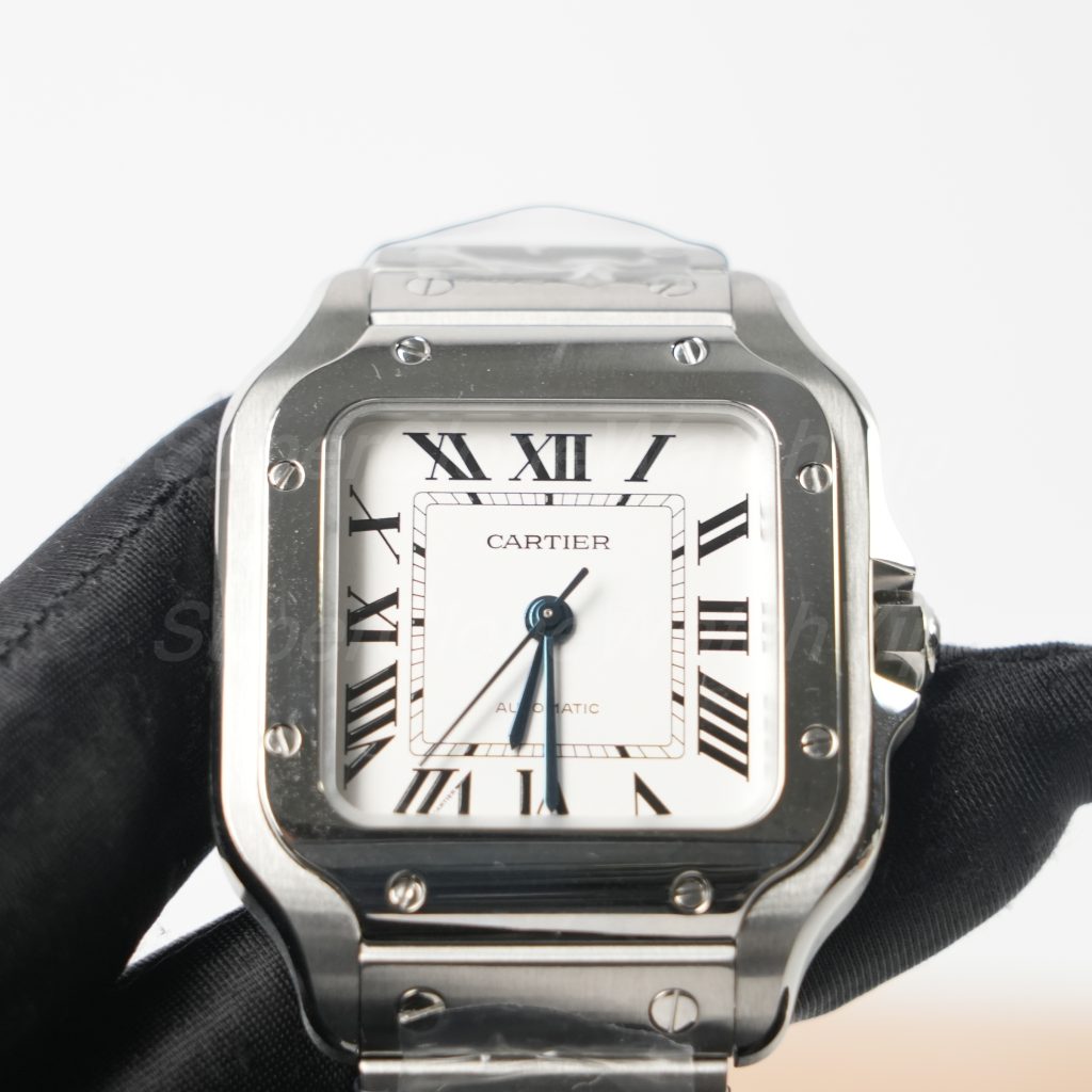 Cartier-Santos-WSSA0029-White-Dial-35.1mm Replica Watches - 3-398-scaled