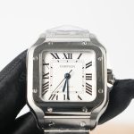 Cartier-Santos-WSSA0029-White-Dial-35.1mm Replica Watches - 3-398-scaled