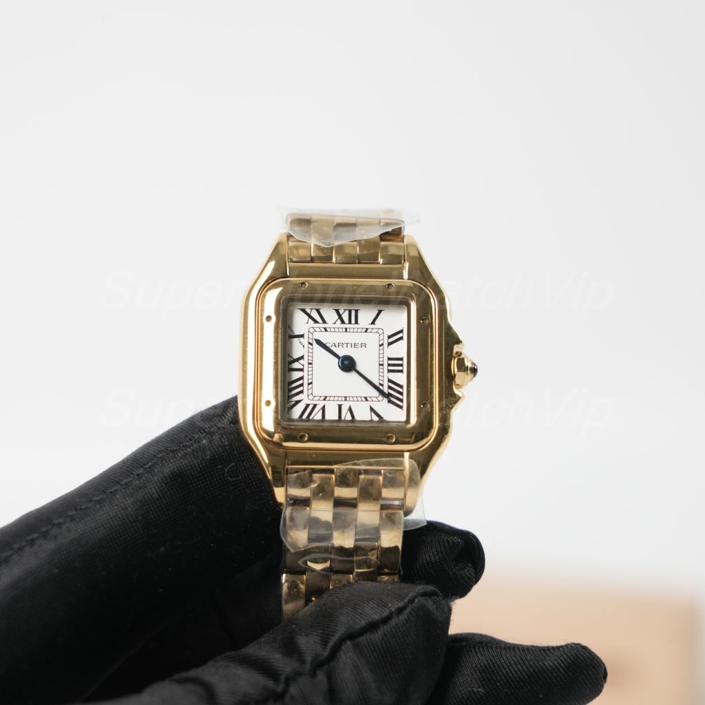 Cartier-Panthere-WGPN0059-White-Dial-Gold-30mm Replica Watches - 3-399-scaled