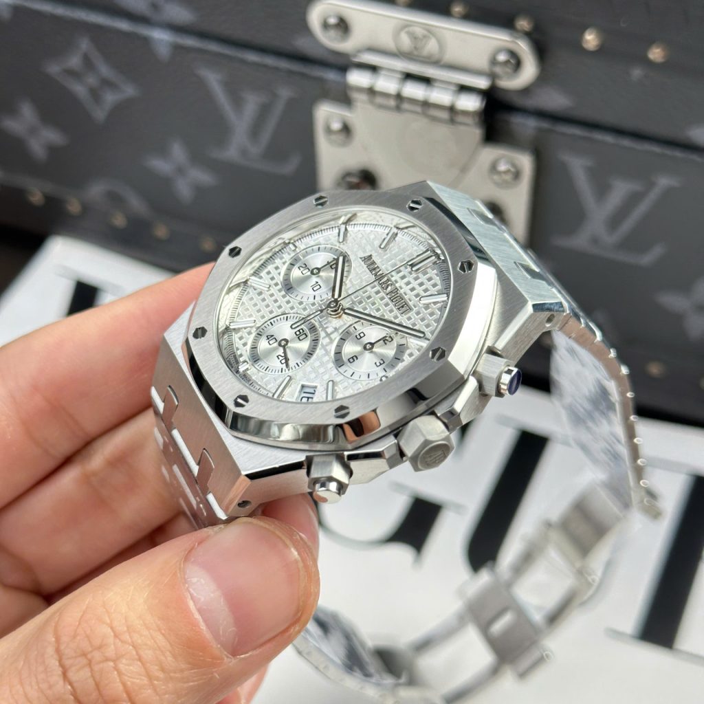 Audemars Piguet Royal Oak Chronograph 26240ST White Dial 41mm Replica Watches - 3-40