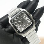 Cartier-Santos-WSSA0037-Black-Dial-Black-Bezel-39.8mm Replica Watches - 3-401-scaled