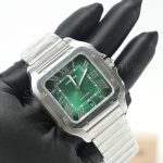 Cartier-Santos-De-Cartier-WSSA0062-Green-Dial-39.8mm Replica Watches - 3-402-scaled