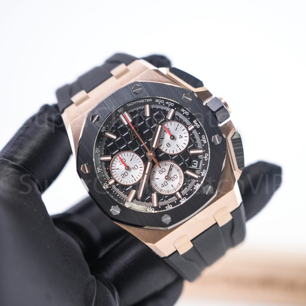 Audemars-Piguet-Royal-Oak-Offshore-Chronograph-26420OR-Black-Dial-43mm Replica Watches - 3-409-scaled