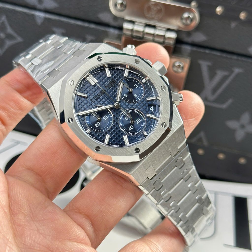 Audemars Piguet Royal Oak Chronograph 26240ST Blue Dial 41mm Replica Watches - 3-41
