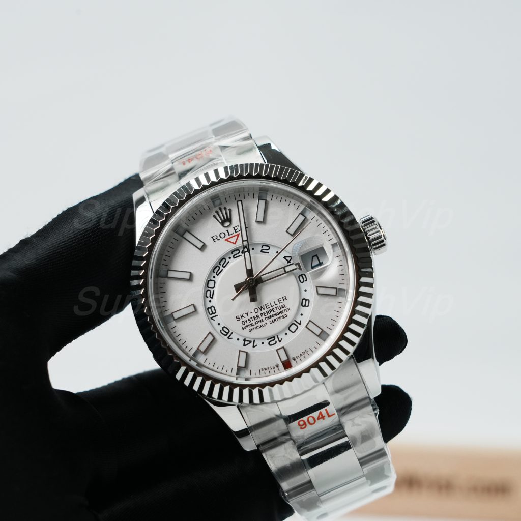 Rolex-Sky-Dweller-326934-White-Dial-Oyster-42mm Replica Watches - 3-410-scaled