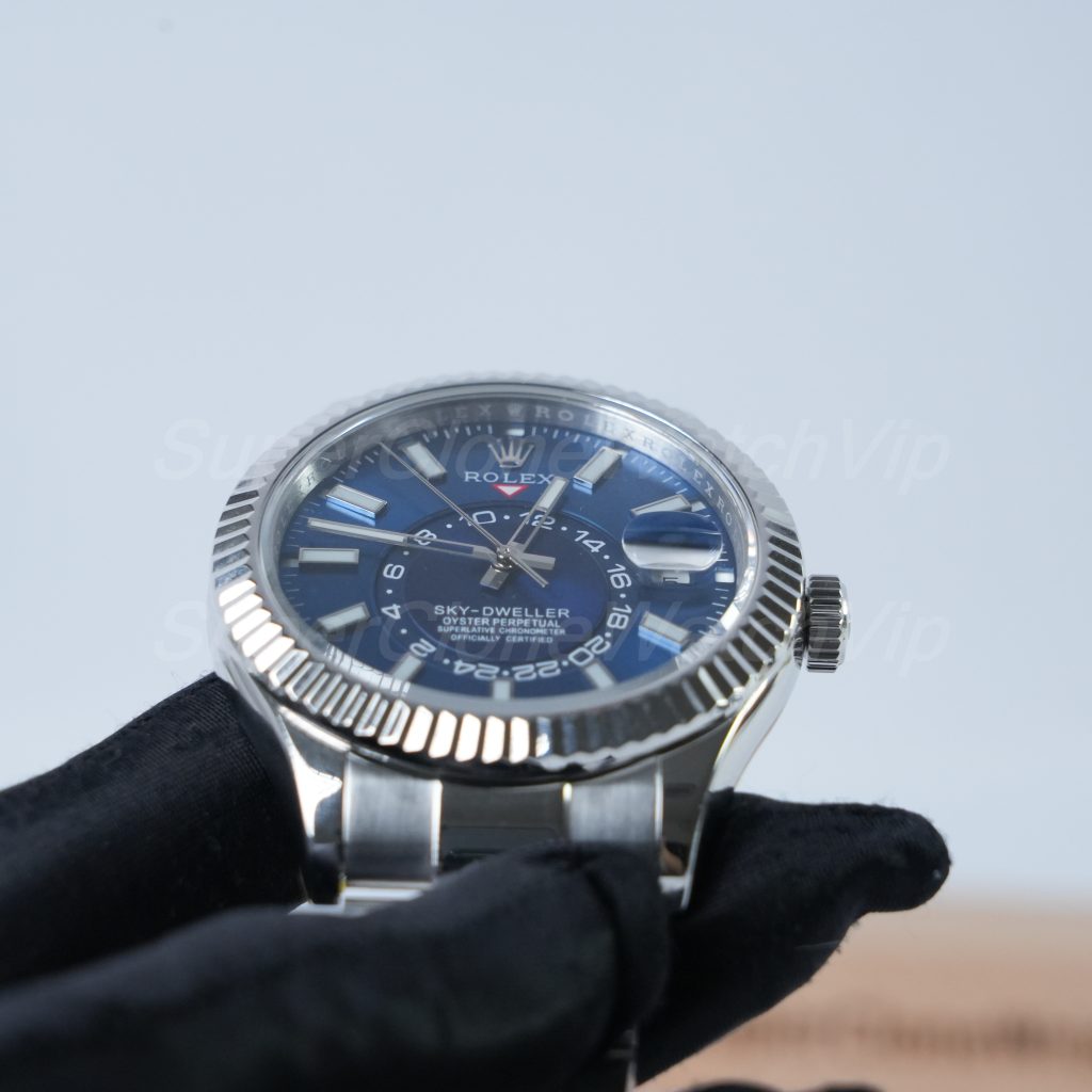 Rolex-Sky-Dweller-326934-Blue-Dial-Oyster-42mm Replica Watches - 3-413-scaled