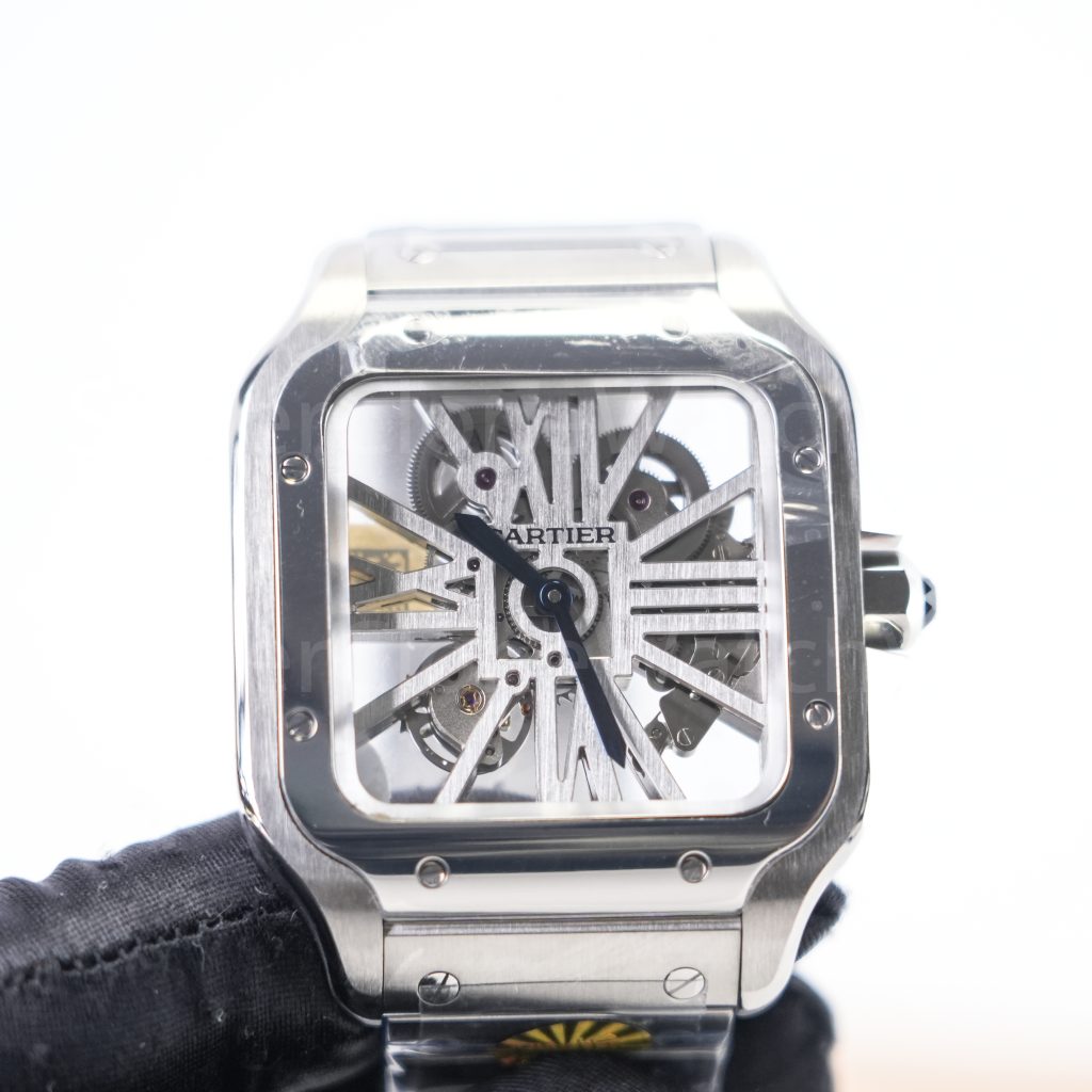 Cartier-Santos-CRWHSA0015-Skeleton-39.8mm Replica Watches - 3-422-scaled