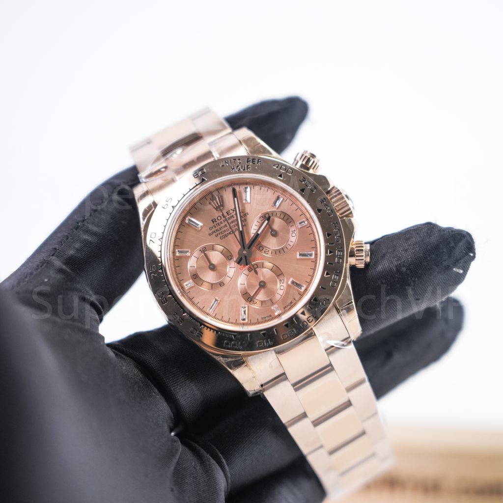 Rolex-116505-Daytona-Pink-Diamond-Dial-Everose-Gold-4130-40mm Replica Watches - 3-425-scaled