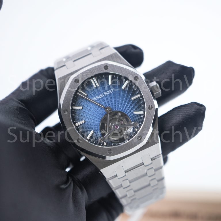 Audemars Piguet Royal Oak Concept Double Balance Wheel 26522 Blue Openworked 41mm Replica Watches - 3-427-scaled