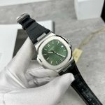 Patek-Philippe-Nautilus-5711-Green-Dial-Leather-Strap--40mm Replica Watches - 3-87