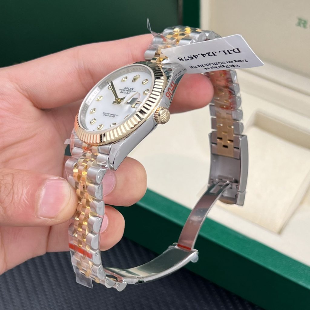 Rolex-Datejust-126333-White-Dial-Diamond-Markers-Steel-Gold-41mm Super Clone Watches - 4-189