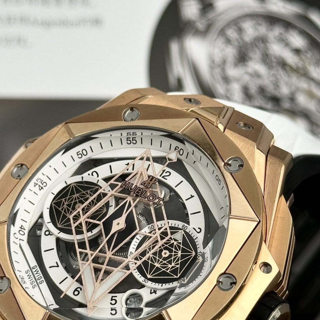 Hublot-Big-Bang-White-Dial-Rose-Gold-418.OX.2001.RX.MXM20-45mm Replica Watches - 4-218