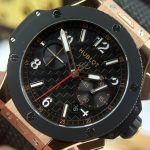 Hublot-Big-Bang-Rose-Gold-Black-Dial-431.OM.1338.RX-43mm Replica Watches - 4-221