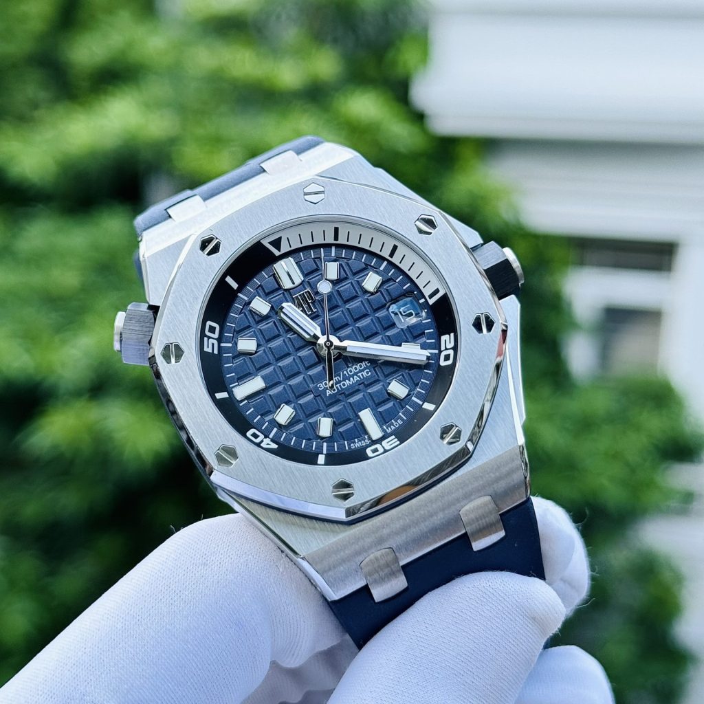 Audemars Piguet Royal Oak Offshore Diver 15720ST Blue Dial 42mm Replica Watches - 4-32