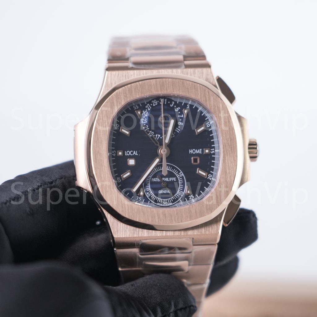 Patek-Philippe-Nautilus-5990-Blue-Dial-Rose-Gold-40.5mm Replica Watches - 4-356-scaled