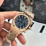 Audemars Piguet Royal Oak Chronograph 26240OR Rose Gold Blue Dial 41mm Replica Watches - 4-39