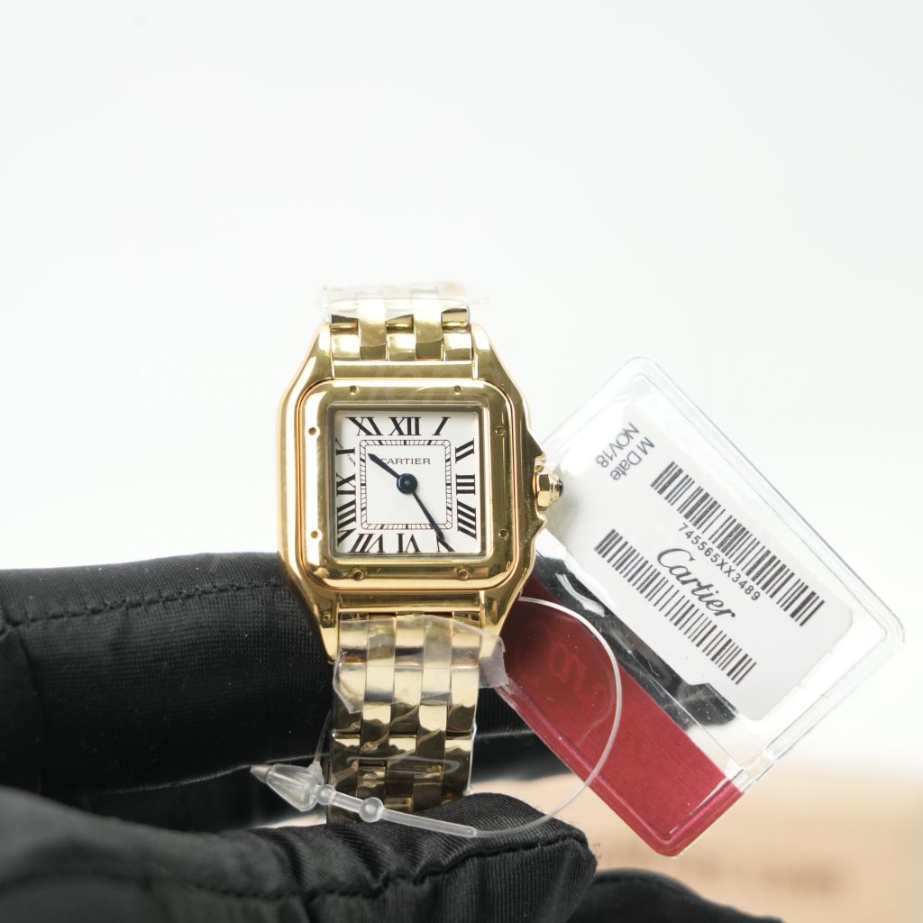 Cartier-Panthere-WGPN0059-White-Dial-Gold-30mm Replica Watches - 4-398-scaled