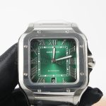 Cartier-Santos-De-Cartier-WSSA0062-Green-Dial-39.8mm Replica Watches - 4-401-scaled