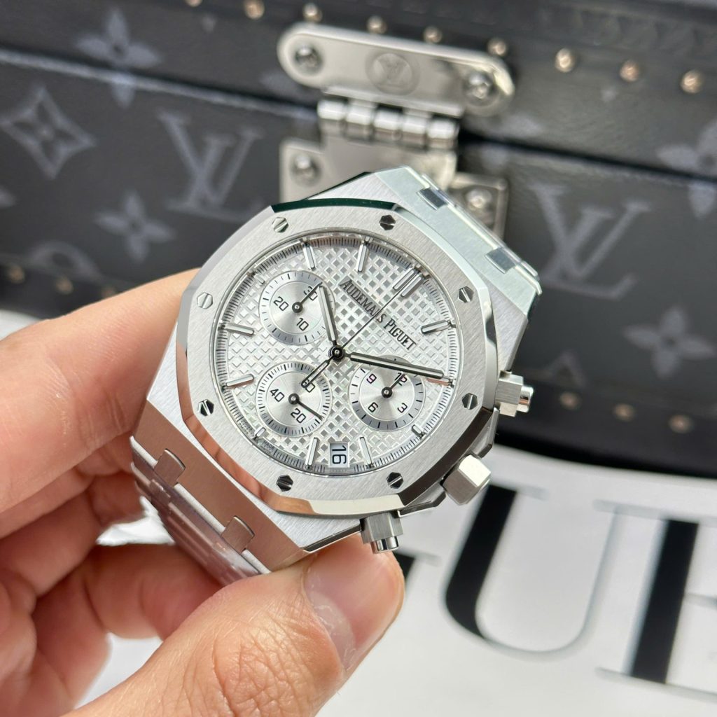 Audemars Piguet Royal Oak Chronograph 26240ST White Dial 41mm Replica Watches - 4-41