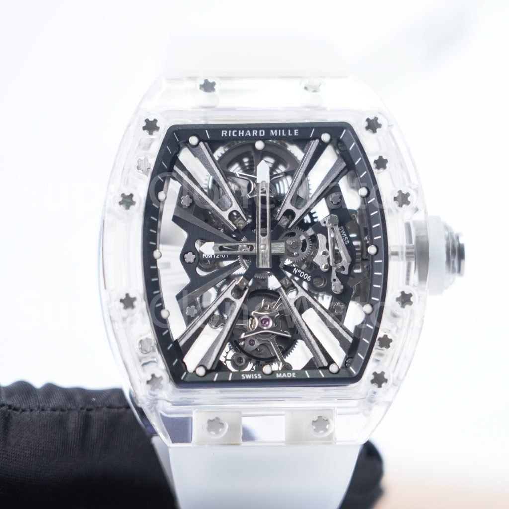 The Art of Transparency: Richard Mille RM 12-01 Sapphire Tourbillon Replica Watches - 4-430-scaled