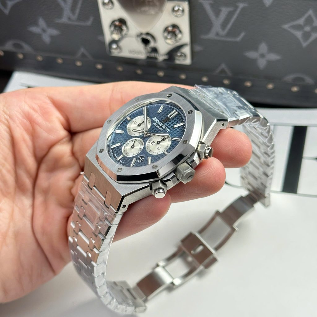 Audemars Piguet Royal Oak Chronograph 26331 Blue Dial 41mm Replica Watches - 4-44