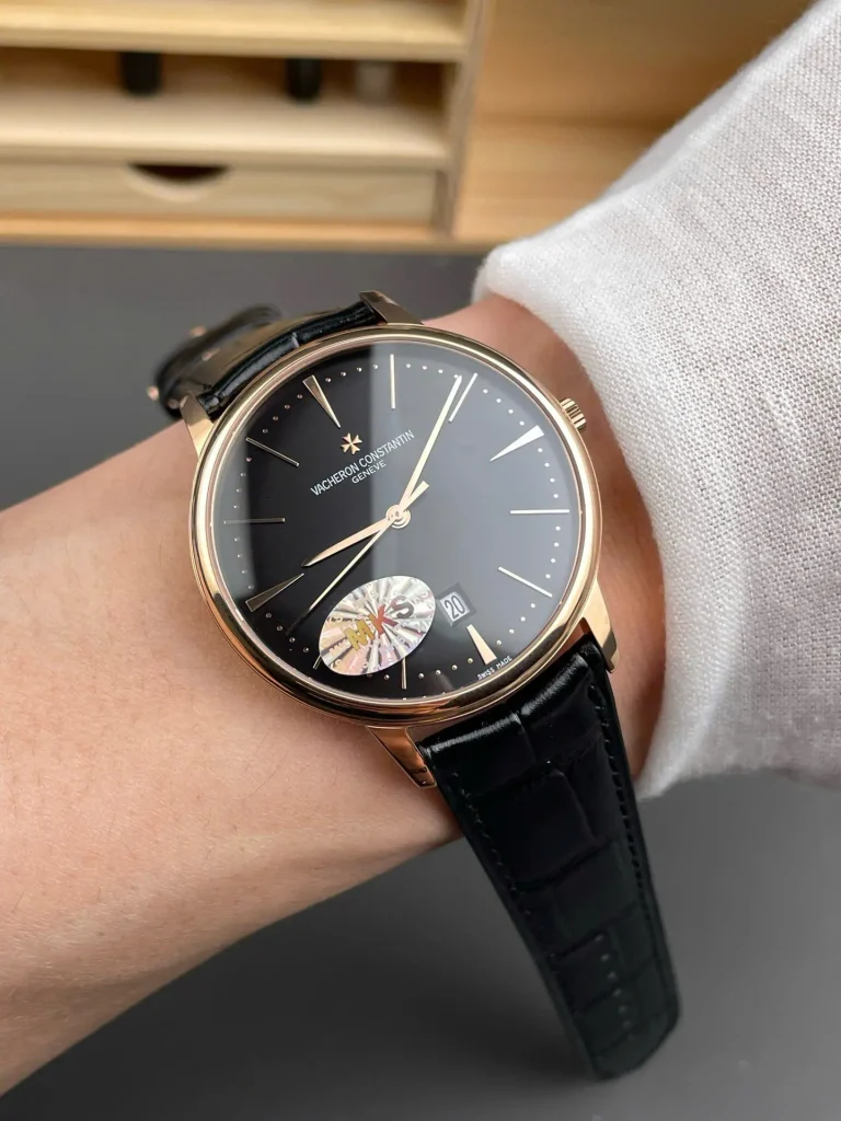 Vacheron Constantin Patrimony 85180 Black Dial 40mm Replica Watches - 4