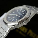 Audemars-Piguet-Royal-Oak-“Jumbo”-15202ST-Steel-Blue-Dial-39mm Replica Watches - 5-1