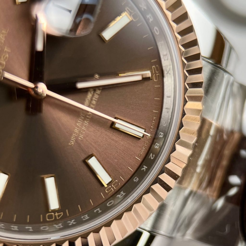 Rolex-Datejust-126331-Brown-Dial-Rose-Gold-Steel-41mm Super Clone Watches - 5-189