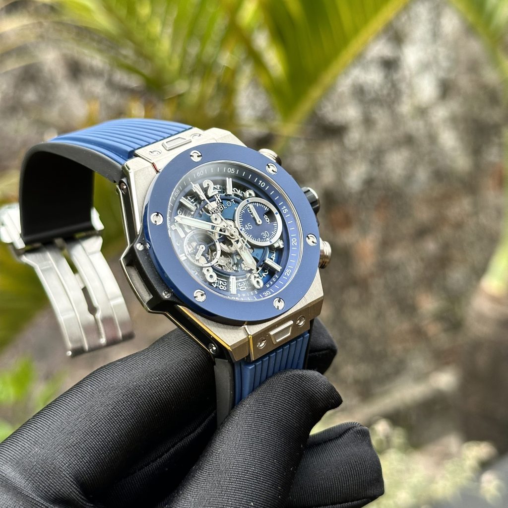 Hublot-Big-Bang-Rose-Gold-Blue-Dial-411.OX.5189.RX-44mm Replica Watches - 5-209-scaled