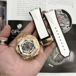 Hublot-Big-Bang-White-Dial-Rose-Gold-418.OX.2001.RX.MXM20-45mm Replica Watches - 5-210