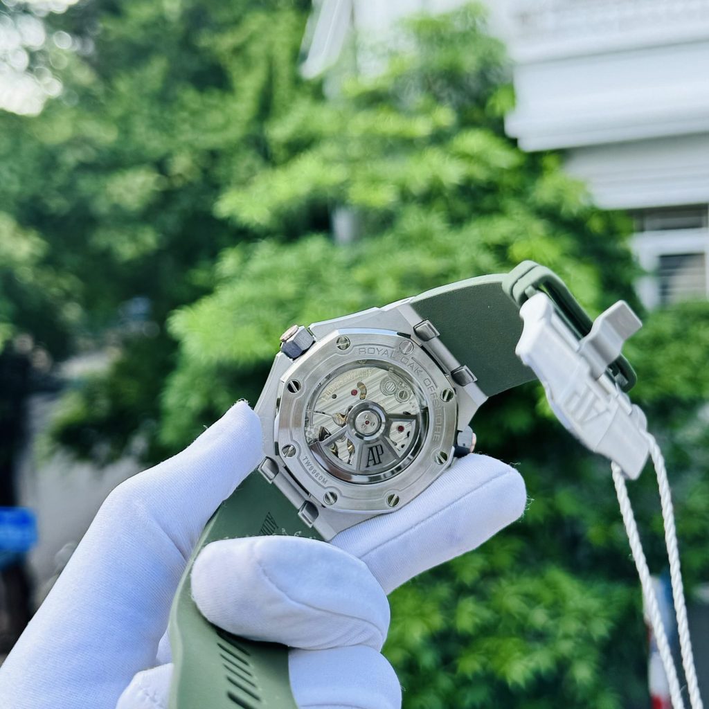 Audemars Piguet Royal Oak Offshore Diver 15720ST Green Dial 42mm Replica Watches - 6-29
