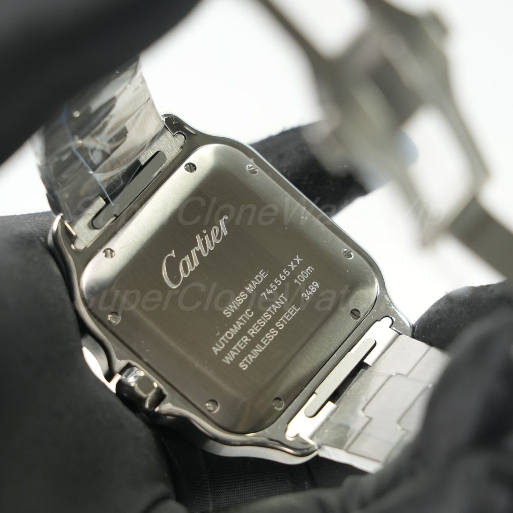 Cartier-Santos-WSSA0018-White-Dial-39.8mm Replica Watches - 6-371-scaled