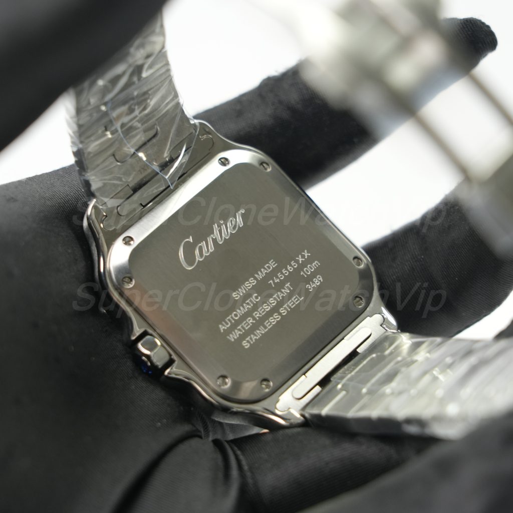 Cartier-Santos-WSSA0029-White-Dial-35.1mm Replica Watches - 6-372-scaled