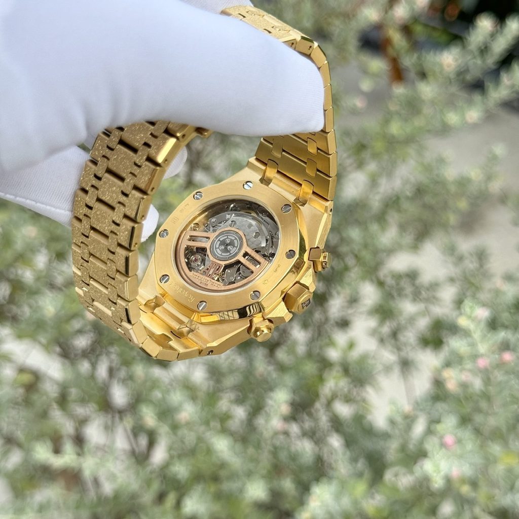 Audemars Piguet Royal Oak Chronograph 26331 Frosted Gold Dial 41mm Replica Watches - 6-38