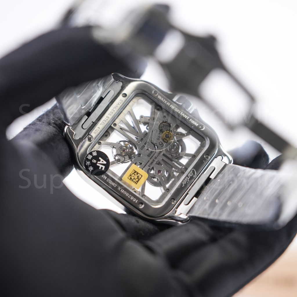 Cartier-Santos-CRWHSA0015-Skeleton-39.8mm Replica Watches - 6-396-scaled