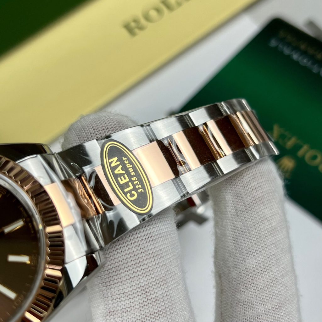 Rolex-Datejust-126331-Brown-Dial-Rose-Gold-Steel-41mm Super Clone Watches - 7-156