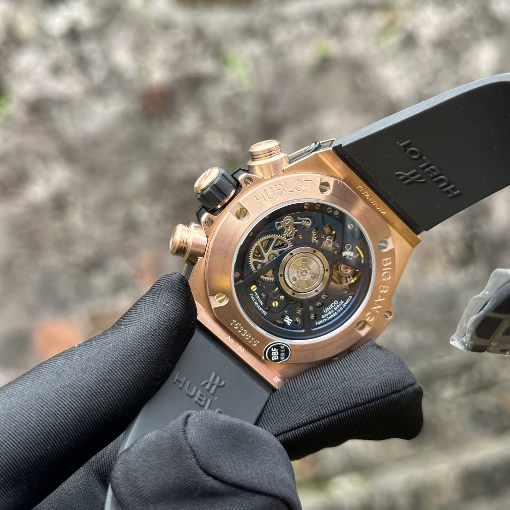 Hublot-Big-Bang-Rose-Gold-Blue-Dial-411.OX.5189.RX-44mm Replica Watches - 7-170-scaled