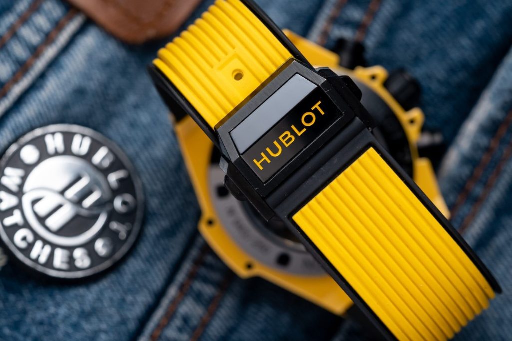 Hublot-Big-Bang-Yellow-Ceramic-Skeleton-Dial-441.CY.471Y.RX-44mm Replica Watches - 7-175
