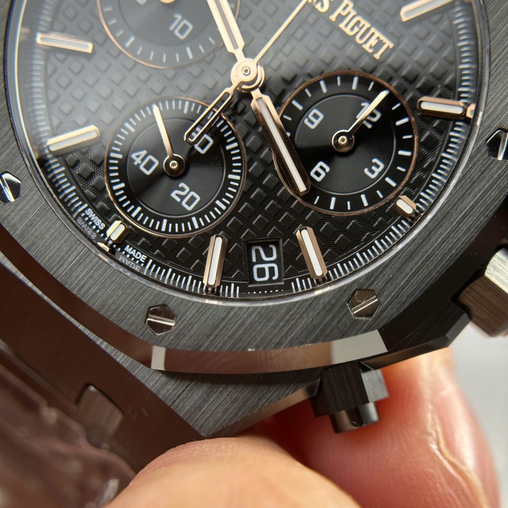 Audemars Piguet Royal Oak Chronograph 26240CE Black Dial 41mm Replica Watches - 7-25