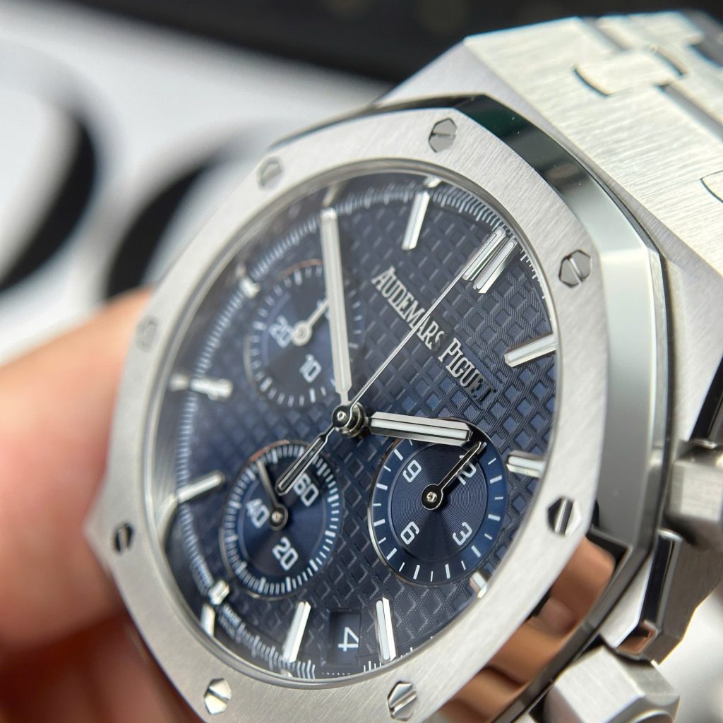 Audemars Piguet Royal Oak Chronograph 26240ST Blue Dial 41mm Replica Watches - 7-27