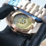 Vacheron Constantin Overseas 4500V Blue Dial Rose Gold 41mm Replica Watches - 7-327-scaled