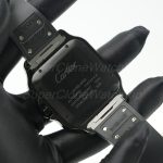 Cartier-Santos-WSSA0037-Black-Dial-Black-Bezel-Rubber-Strap-39.8mm Replica Watches - 7-347-scaled