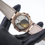 Patek-Philippe-Nautilus-5712R-Brown-Dial-Rose-Gold-Leather-Strap-40mm Replica Watches - 7-361-scaled