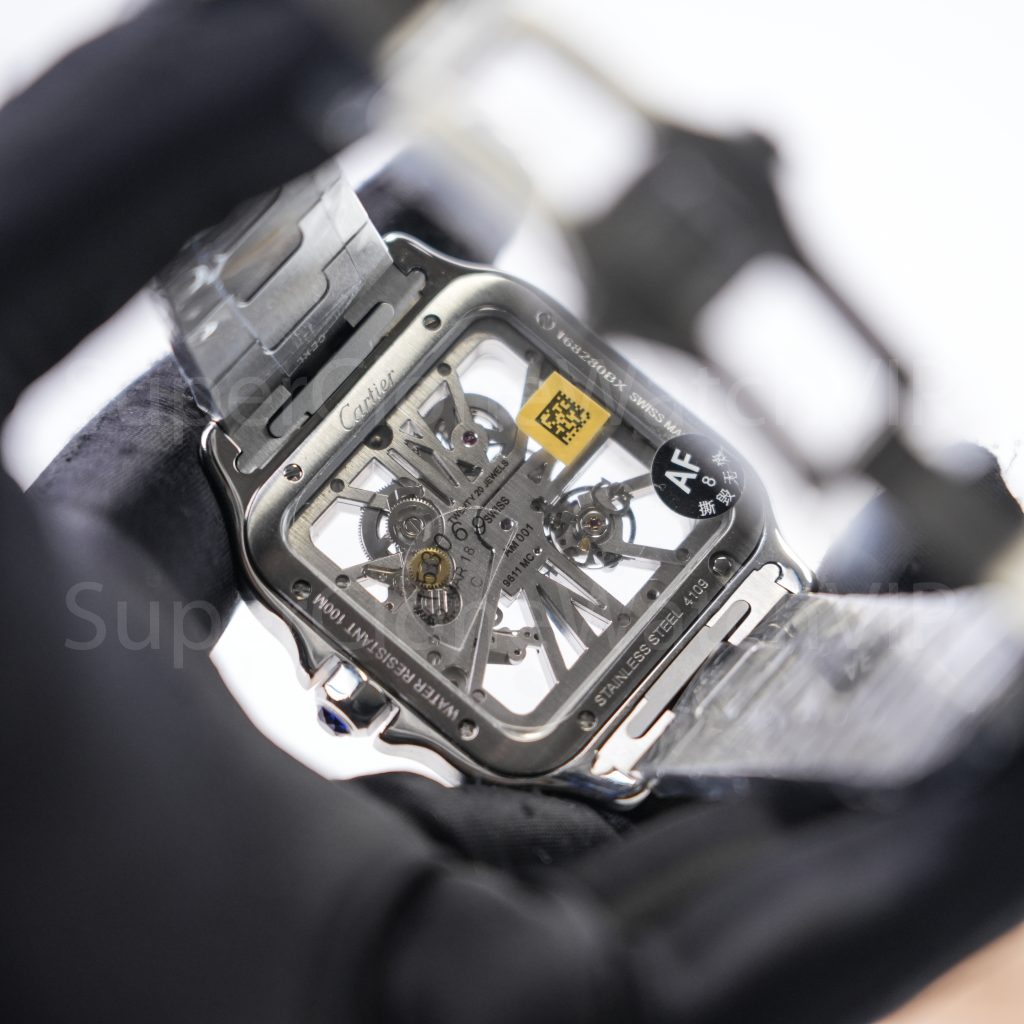 Cartier-Santos-CRWHSA0015-Skeleton-39.8mm Replica Watches - 7-365-scaled