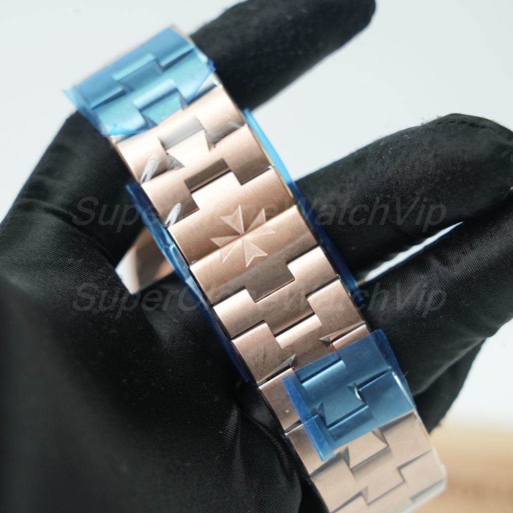 Vacheron Constantin Overseas 4500V Blue Dial Rose Gold 41mm Replica Watches - 8-301-scaled