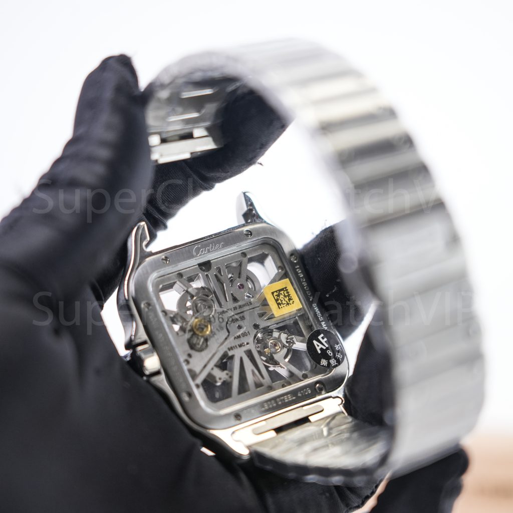 Cartier-Santos-CRWHSA0015-Skeleton-39.8mm Replica Watches - 8-338-scaled