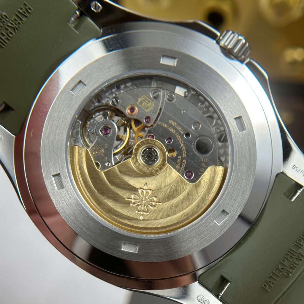 Patek-Philippe-Aquanaut-5168-Avocado-Green-Dial-40mm Replica Watches - 9-36